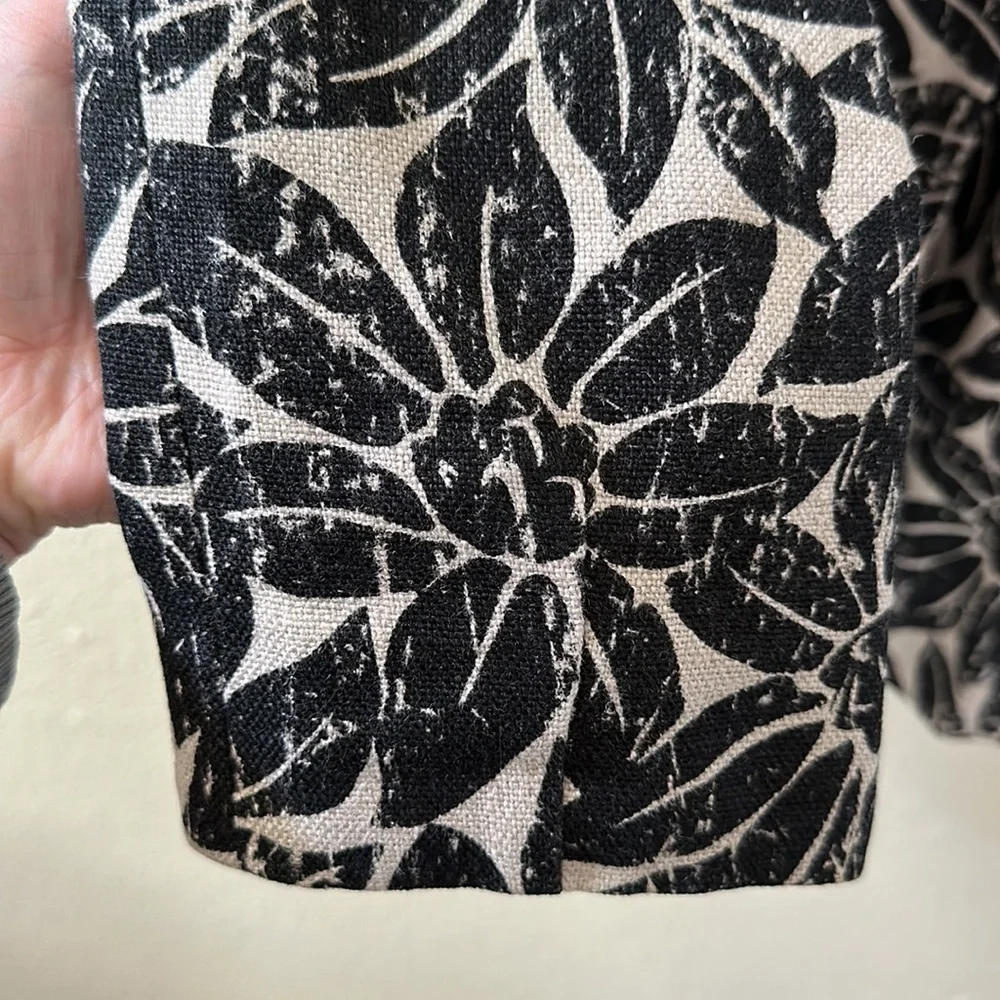 Michael Kors Black Floral Swing Jacket Size 1X - Picture 3 of 11